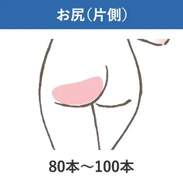 お尻(片側)
