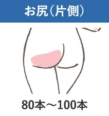お尻(片側)