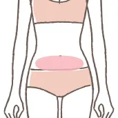 お腹（下部）の施術イメージ