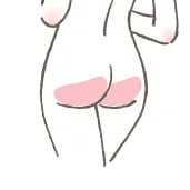 お尻（両側）の施術イメージ
